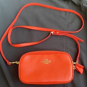 Small coach double zip purse
